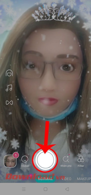 Chạm vào hình tròn