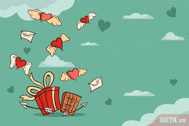 Mẫu thiệp Valentine đẹp