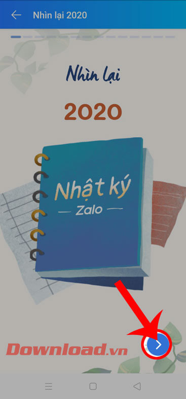 Ấn vào biểu tượng mũi tên