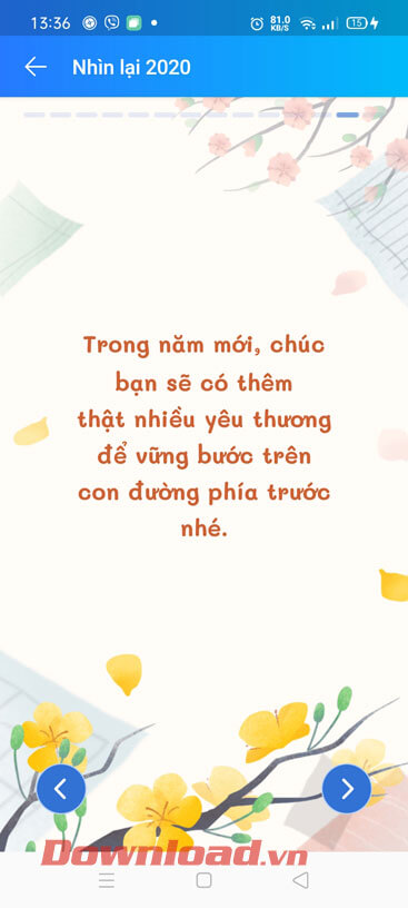 Lời chúc từ Zalo