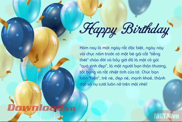 Thiệp mừng sinh nhật