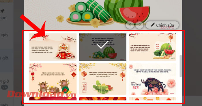 Chọn mẫu thiệp