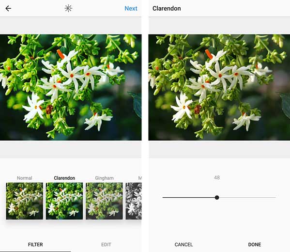 Trang trí ảnh trên Instagram