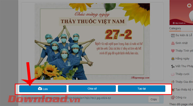 Nhấn vào nút Lưu