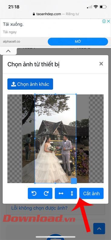 Cắt hình ảnh 