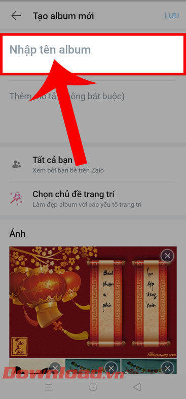 Đặt tên cho album