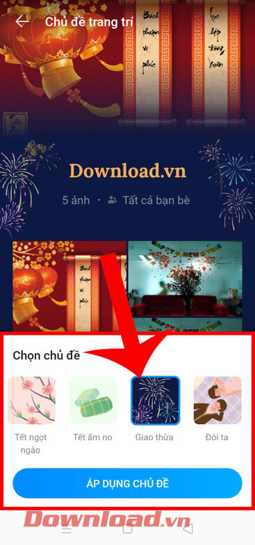 Chọn chủ đề cho Album