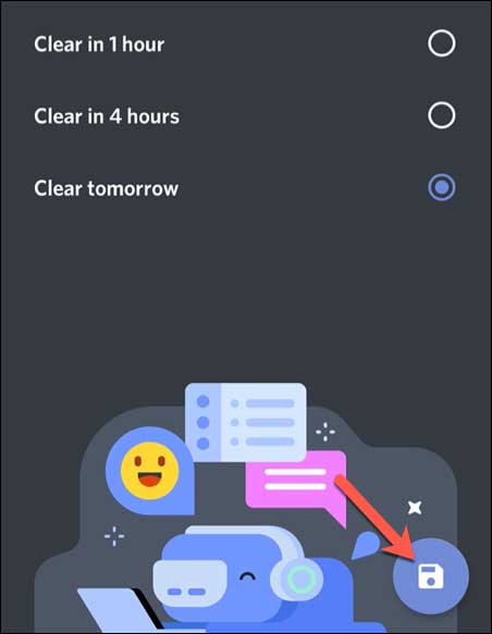 Nút Lưu trên Discord