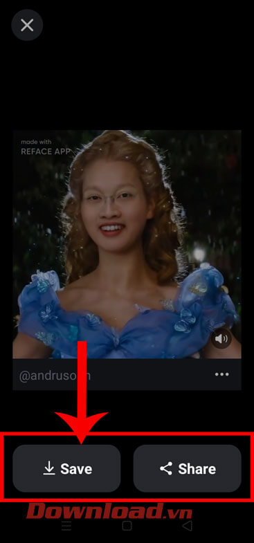 Lưu lại video vào điện thoại 