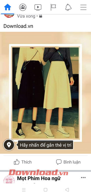 Ảnh thêm khung hình đăng lên Facebook