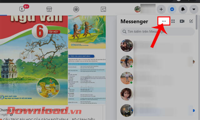 Ấn vào biểu tượng dấu ba chấm