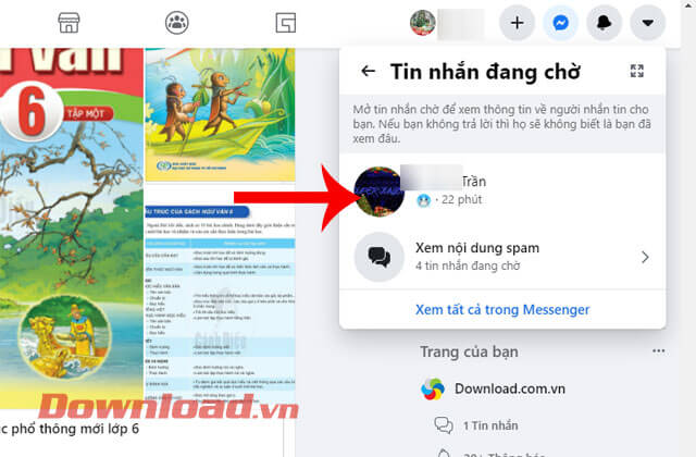 Tin nhắn chờ trên Facebook