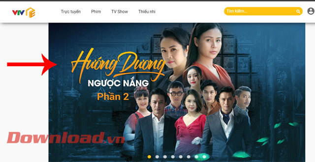 Nhấn vào Poster phim 