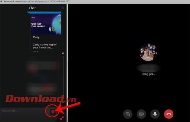 Ấn vào biểu tượng hình tròn màu đỏ