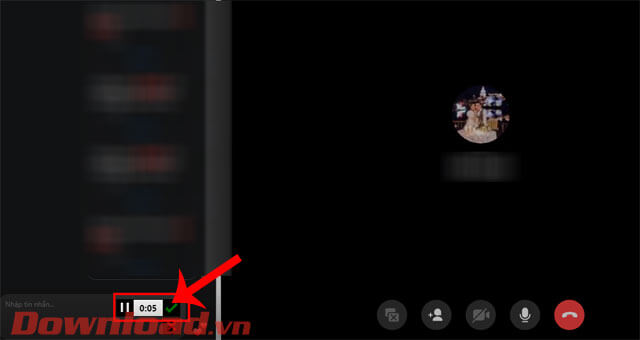 Ấn vào biểu tượng tick xanh