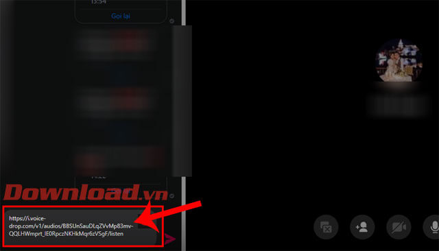 Copy link file ghi âm 