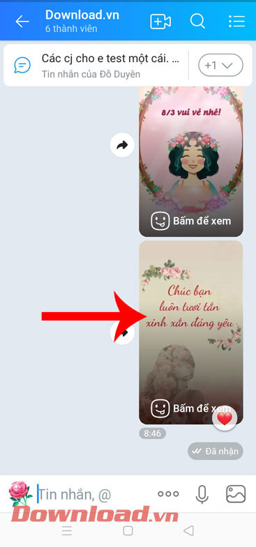 Ấn vào xem sticker