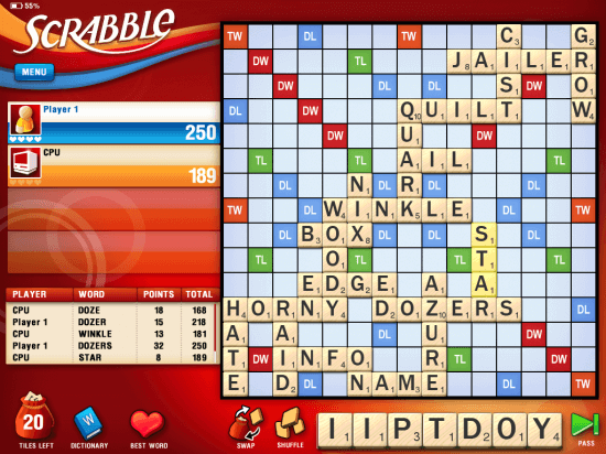 Game giải ô chữ Scrabble