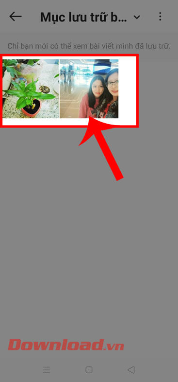 Chọn hình ảnh muốn hiển thị lại