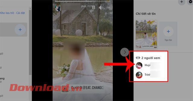 Người xem Story Facebook của mình 