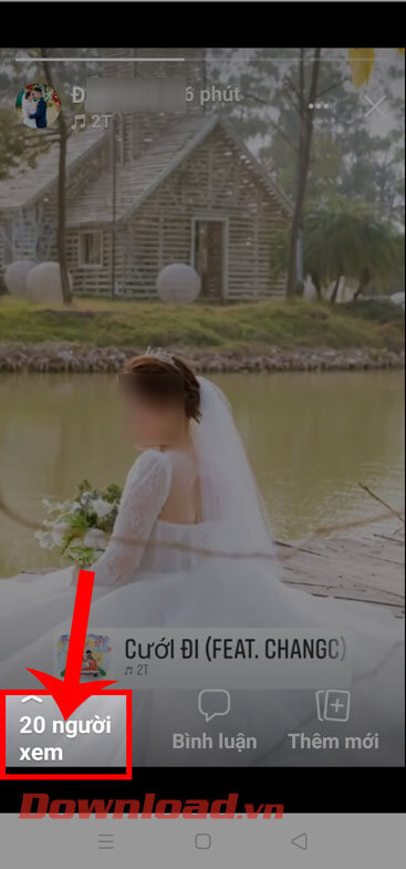 Chạm vào mục Người xem 