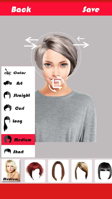 App chỉnh tóc Change Hairstyle