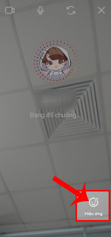 Nhấn vào mục Hiệu ứng 