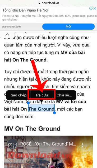 Ấn vào nút Tra cứu