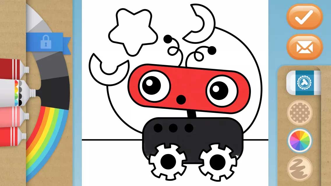Phần mềm tô màu cho bé Toonia cho iOS