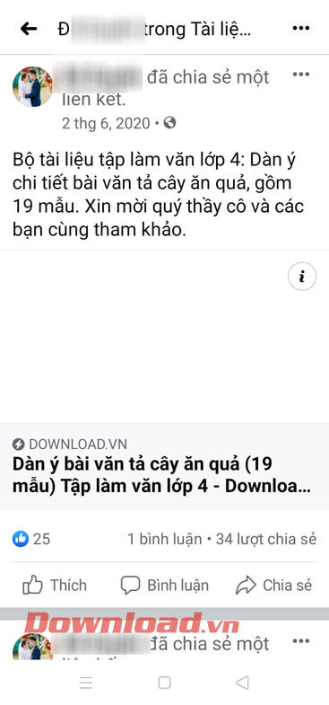 Bài viết đã đăng lên nhóm