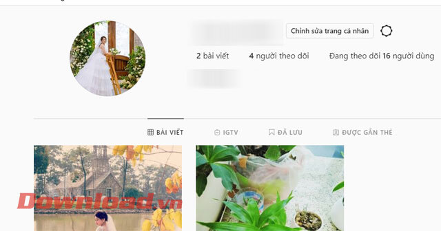 Ảnh đại diện Instagram đã được đổi