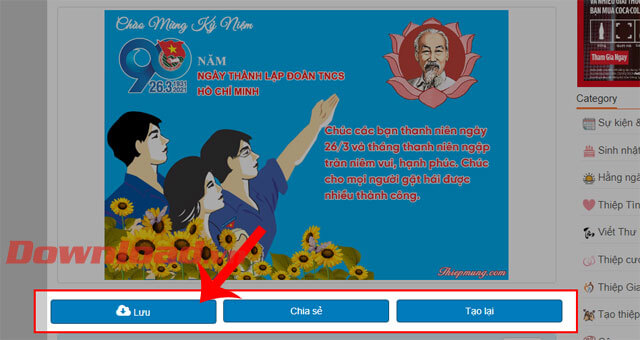 Nhấn vào nút Lưu