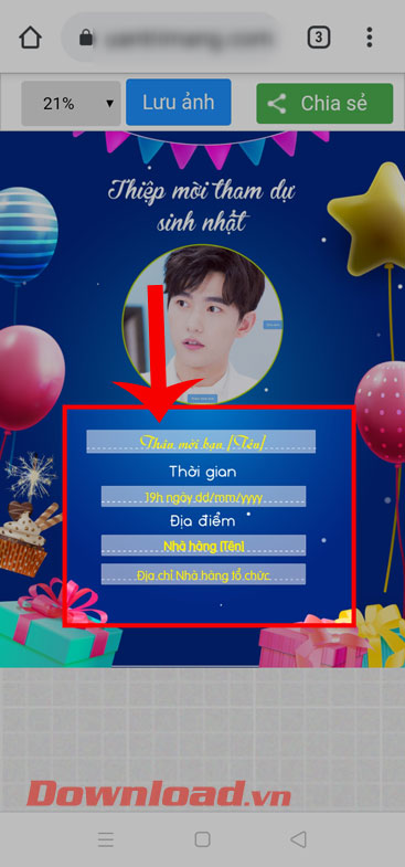 Viết thông tin về hình ảnh 