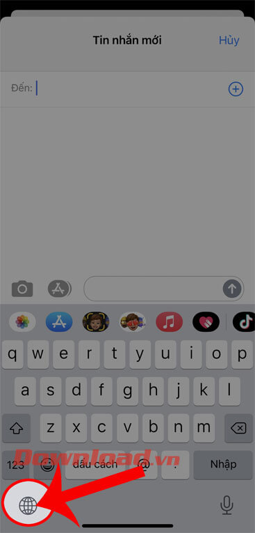 Chạm vào biểu tượng cảm xúc