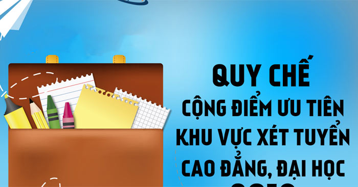 Đối tượng ưu tiên tuyển sinh 2023 Danh mục khu vực ưu tiên