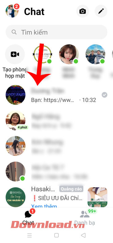 Mở cuộc hội thọai bất kỳ