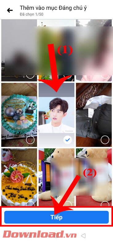 <p><strong>Bước 2:</strong> Ở mục <em>Thêm vào mục Đáng chú ý</em>, hãy <strong>chọn một hình ảnh hoặc