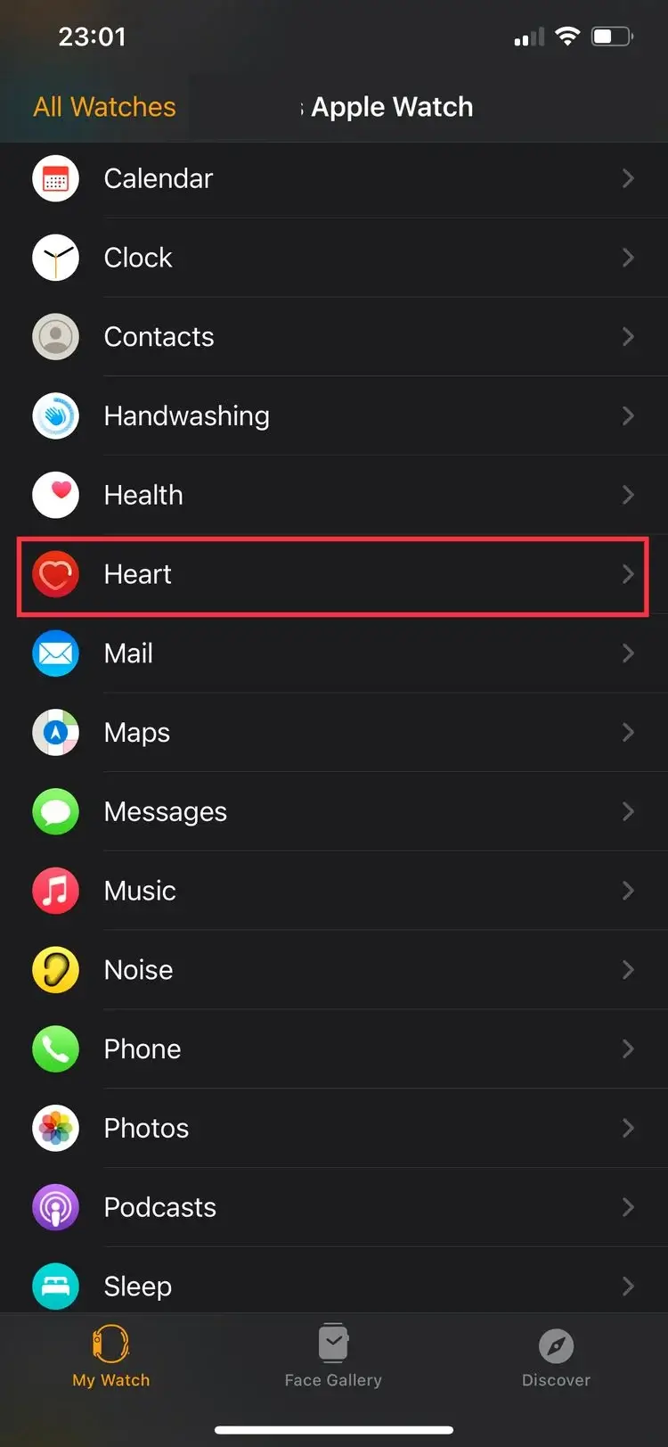 App Apple Watch trên iPhone