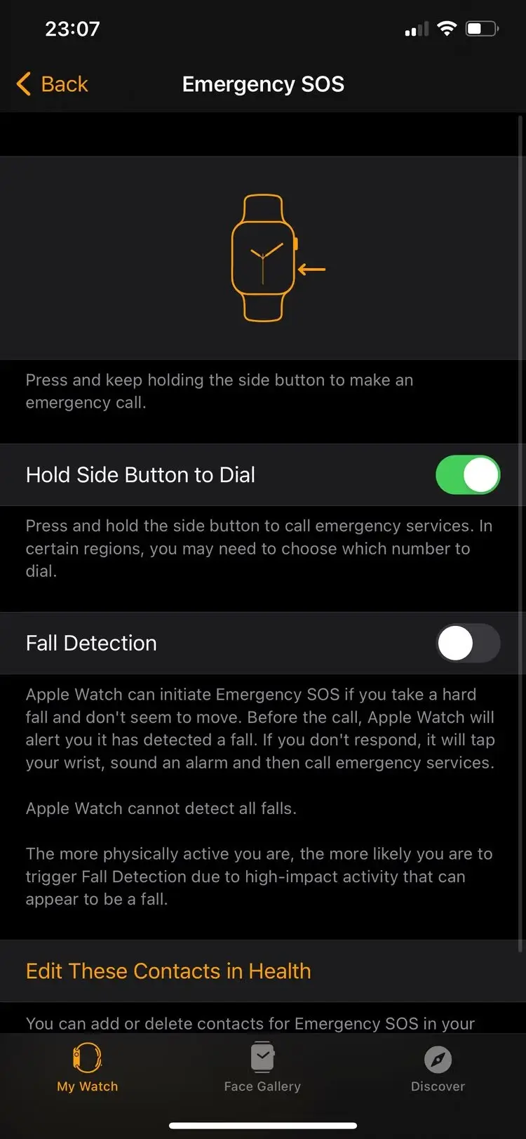 Phát hiện ngã trên Apple Watch