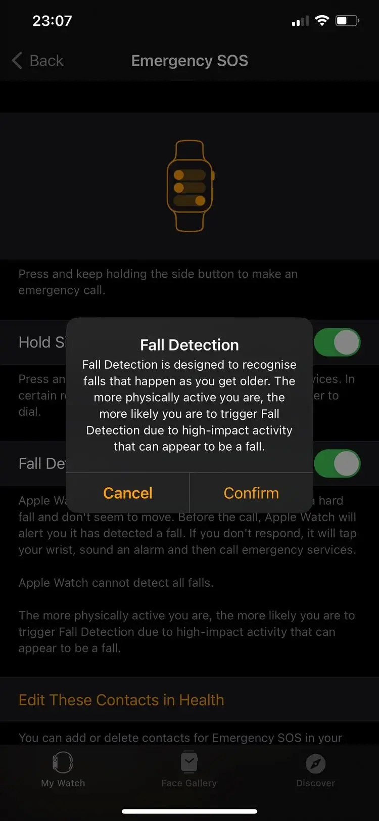 Apple Watch cảnh báo người dùng bị ngã