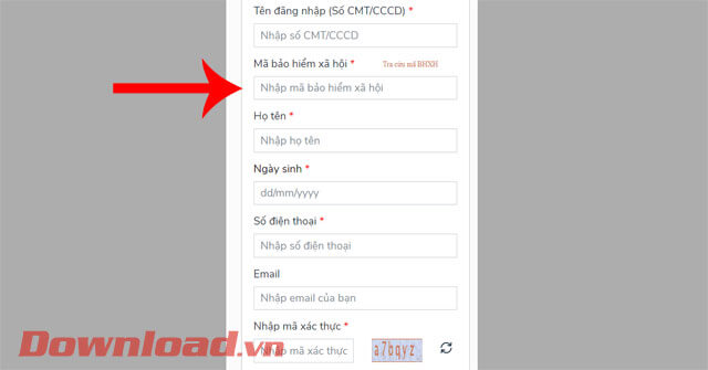 <p><strong>Bước 4:</strong> <strong>Nhập thông tin cá nhân</strong> của mình bao gồm: <em>Số CMT/CCCD,