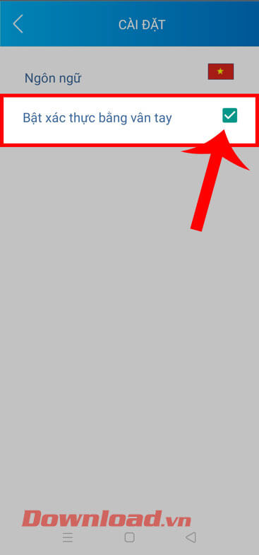 <p><strong>Bước 4:</strong> Ở phần Cài đặt của ứng dụng, <strong>đánh dấu tick</strong> vào ô vuông