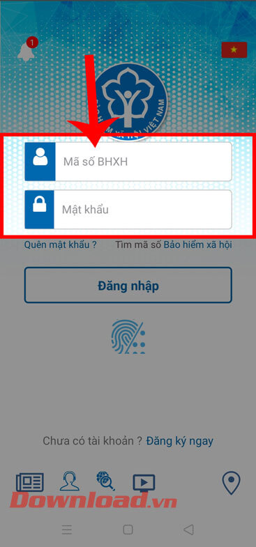 <p><strong>Bước 1:</strong></p>
<p>Mở <strong>ứng dụng VssID</strong> trên điện thoại của mình lên,