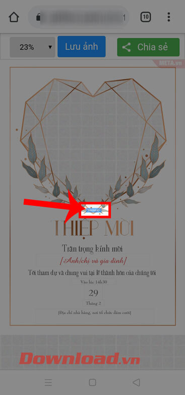 Chạm vào nút Thêm ảnh