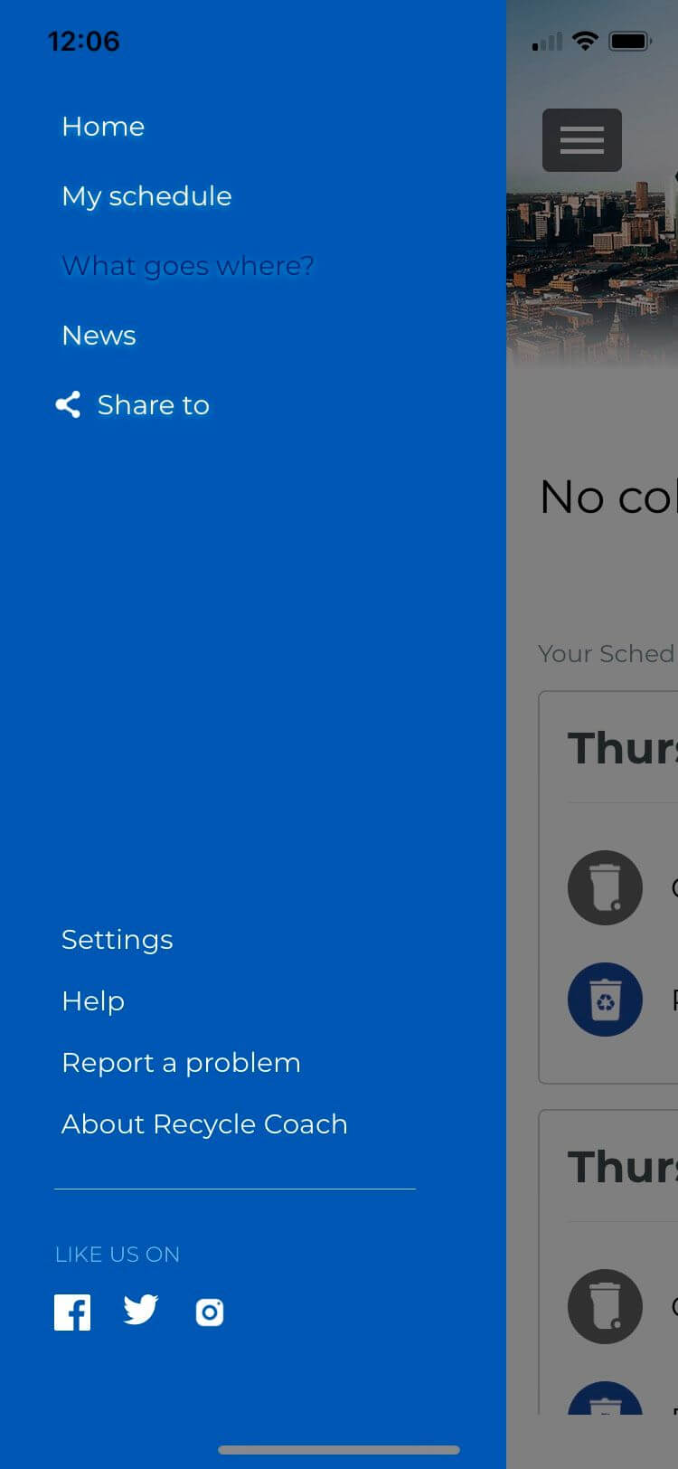 Bảng điều khiển trên Recycle Coach