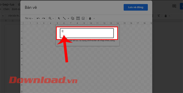 Nhập chữ muốn tạo