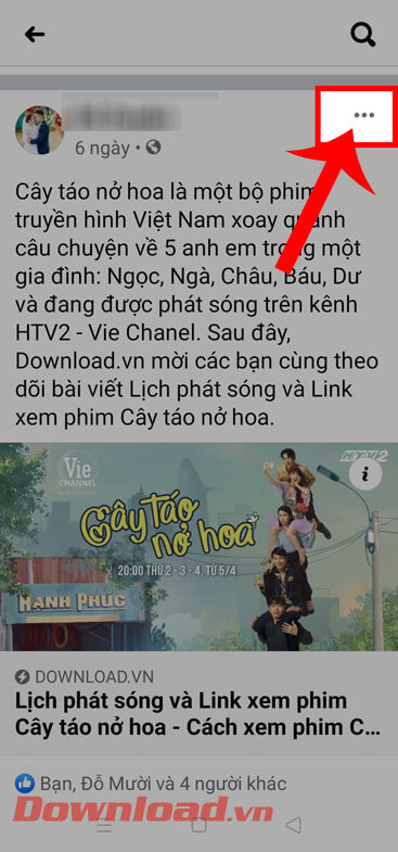 <p><strong>Bước 2:</strong> Đi tới một bài viết quan trọng mà bạn muốn đưa lên phía đầu trang cá nhân,