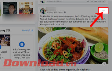 <p><strong>Bước 2:</strong> Di chuyển màn hình xuống phía dưới bài viết mà bạn muốn ghim lại trên Trang