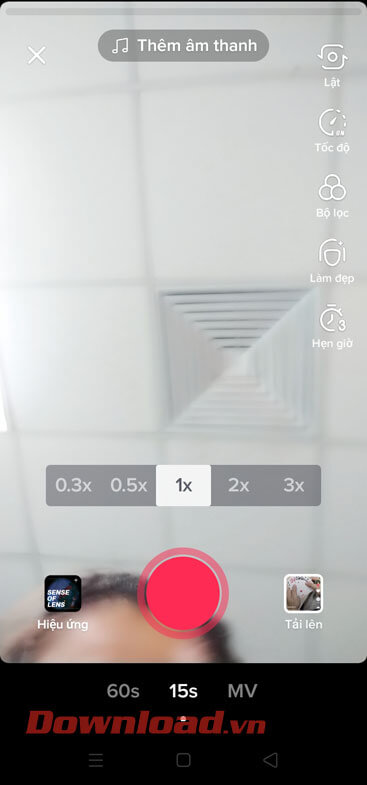 Quay hoặc đăng tải video TikTok