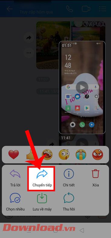 <p><strong>Bước 2:</strong> Khi này toàn bộ tính năng hỗ trợ gửi tin nhắn được hiển thị ở phía dưới